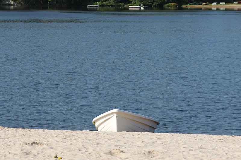 boat on Lake Waubeeka