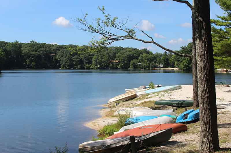 Boats on Lake Waubeeka